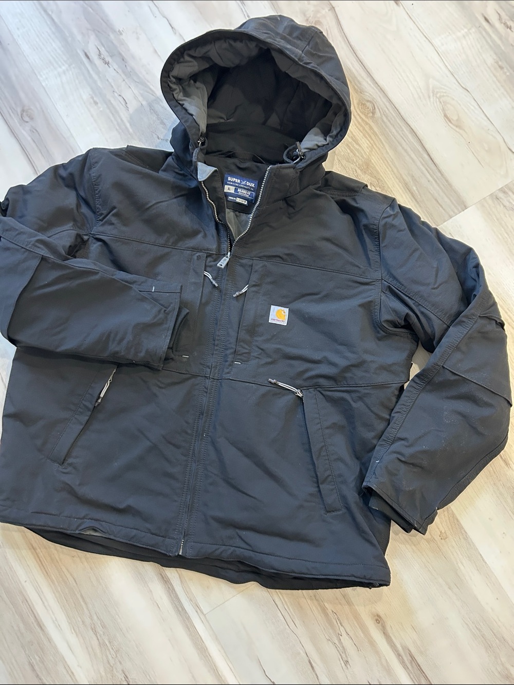 Carhartt Black Hooded Insulated Puffer Jacket